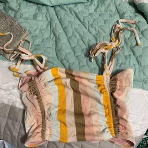 NWT aerie bandeau swim top